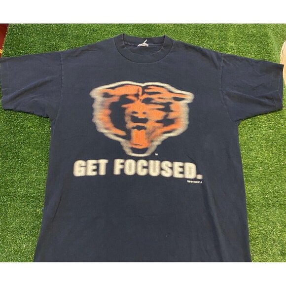 Vintage Chicago Bears shirt mens large blue orange 90s short sleeve unisex 18 - Picture 4 of 9